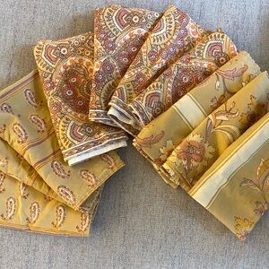 Cotton Block Print Napkins set of 10. Potterybarn?